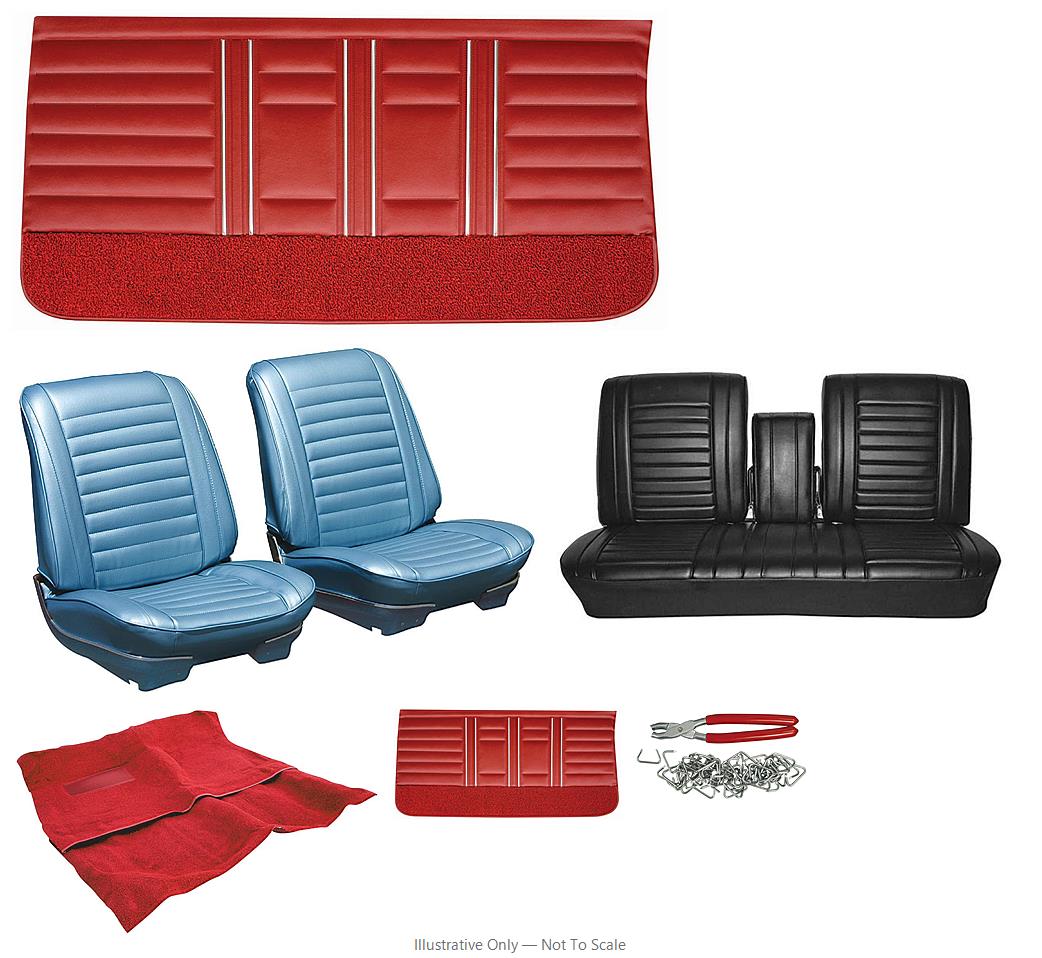 Photo of Interior Kit, 1967 Cutlass Holiday, Stage I, Bench, Convertible, Legendary