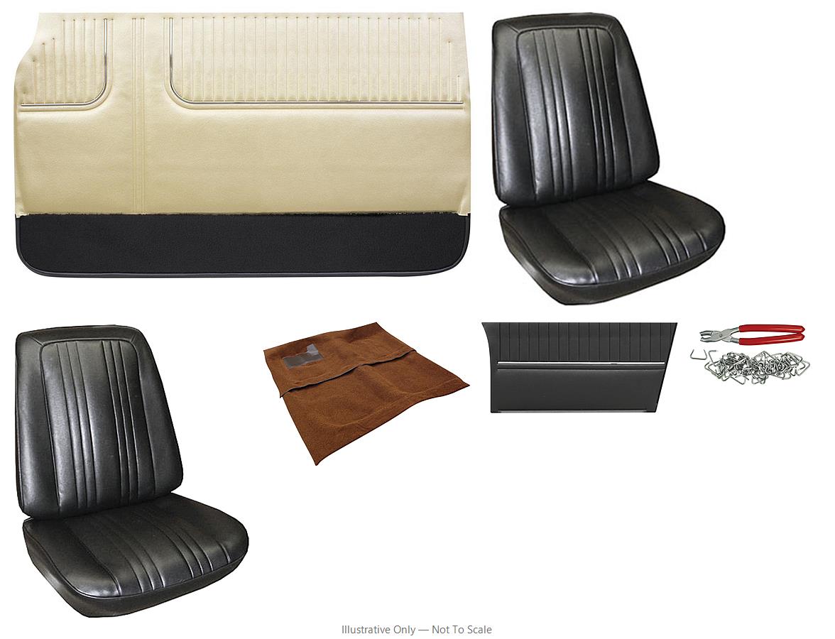 Photo of Interior Kit, 1967 Parisienne 2+2 Stage I, Buckets, Convertible