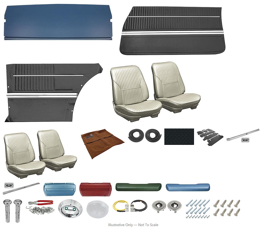 Photo of Interior Kit, 1969 Cutlass Stage II, Buckets, Holiday/442/Hurst Olds Coupe DI