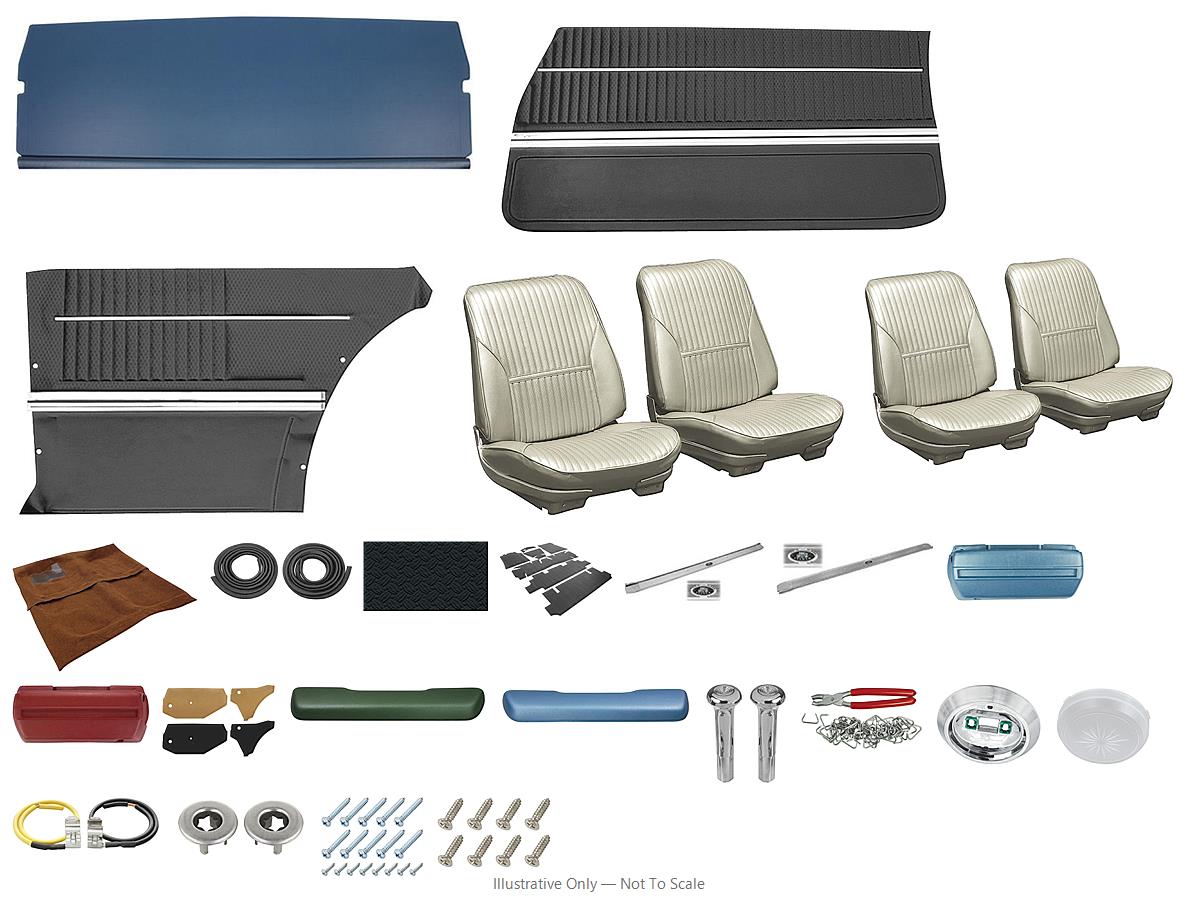 Photo of Interior Kit, 1969 Cutlass Stage II, Buckets, Holiday/442/Hurst Olds Coupe LEG