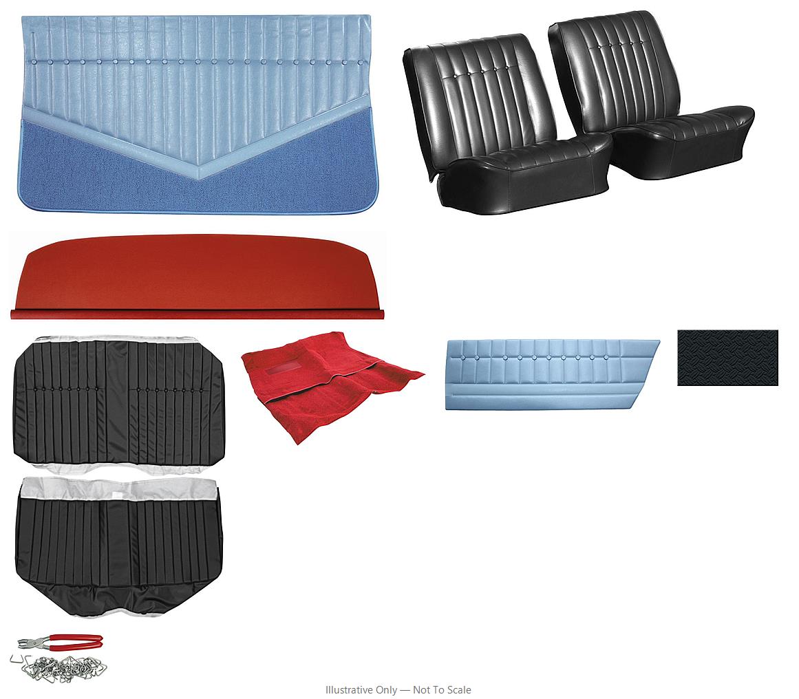 Photo of Interior Kit, 1964 Skylark Stage I, Bench, Coupe-LEGENDARY