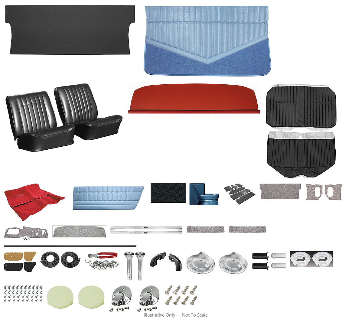 Photo of Interior Kit, 1964 Skylark Stage III, Bench, Coupe-LEGENDARY