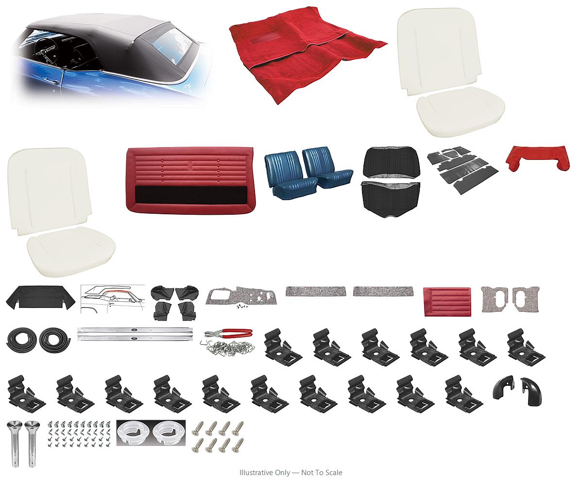 Photo of Interior Kit, 1965 Skylark Stage III, Buckets, Convertible-PUI