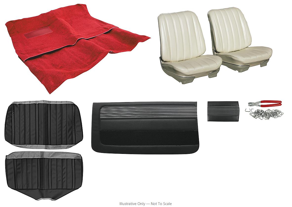 Photo of Interior Kit, 1966 Skylark Stage I, Buckets, Convertible, PUI