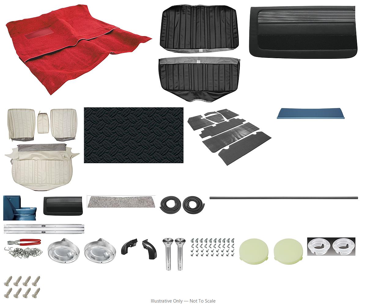 Photo of Interior Kit, 1966 Skylark Stage II, SB w/ AR, Coupe, Legendary