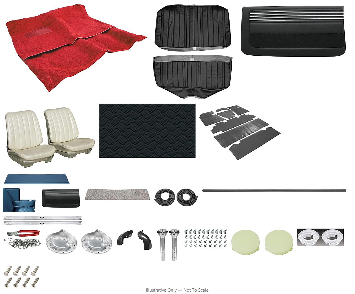Photo of Interior Kit, 1966 Skylark Stage II, SB w/o AR, Coupe, Legendary