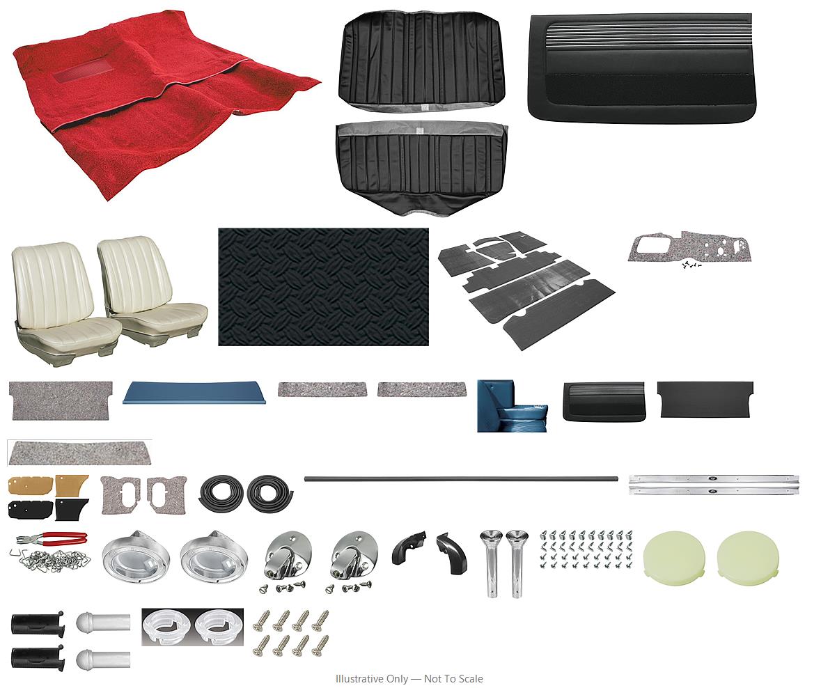 Photo of Interior Kit, 1966 Skylark Stage III, SB w/o AR, Coupe, Legendary