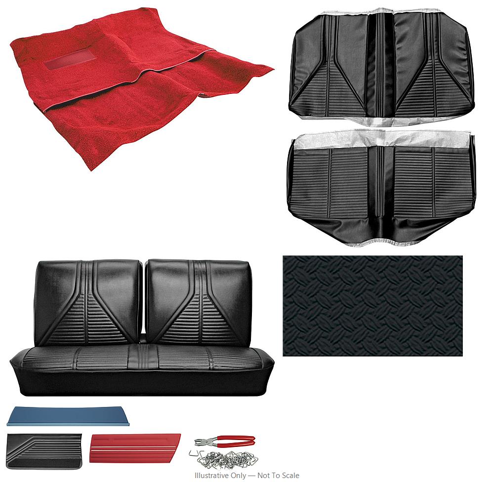 Photo of Interior Kit, 1967 Skylark (Custom) Stage I, SB w/o AR, Coupe, Legendary