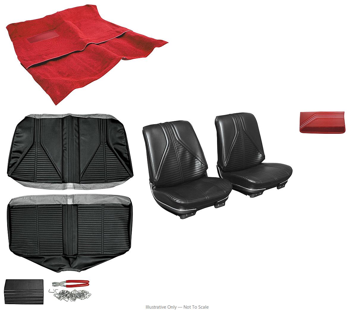 Photo of Interior Kit, 1967 Skylark Stage I, Buckets, Convertible, PUI