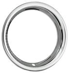 Trim Ring, Rally Wheel, 15X7/15X8, Round Lip, Stainless Steel