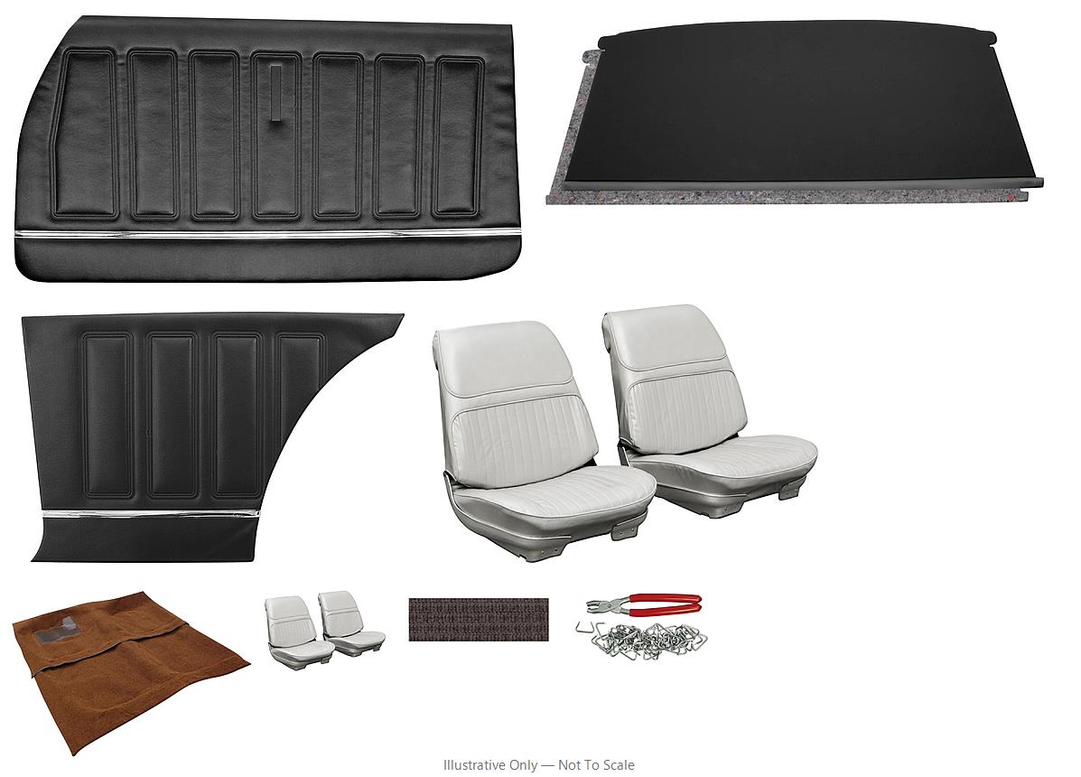 Photo of Interior Kit, 1968 Skylark Stage I, Standard Bench, Coupe LEG