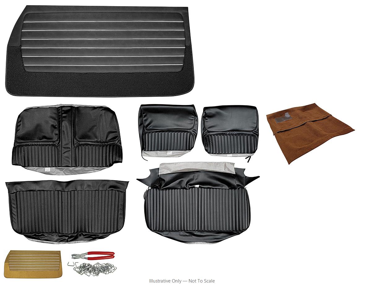 Photo of Interior Kit, 1968 Skylark Stage I, Custom Bench w/o Armrest, Convertible LEG