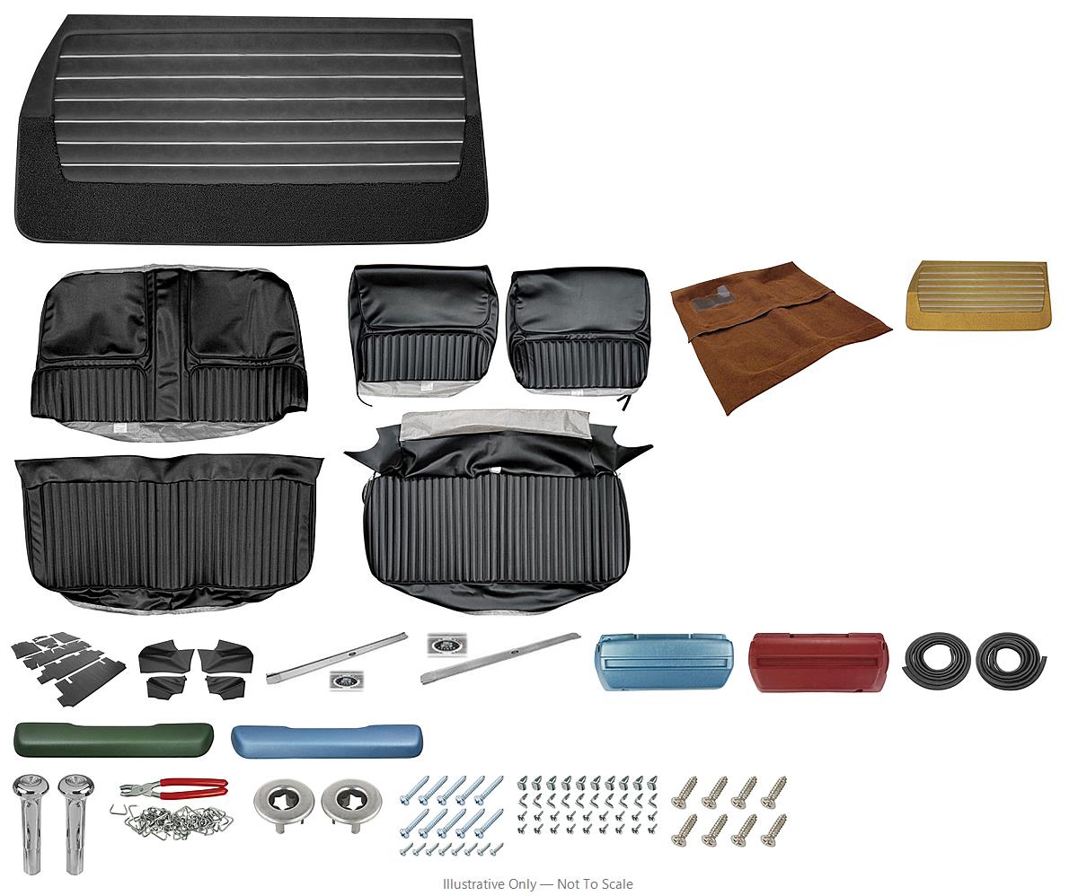 Photo of Interior Kit, 1968 Skylark Stage II, Custom Bench w/o Armrest, Convertible LEG