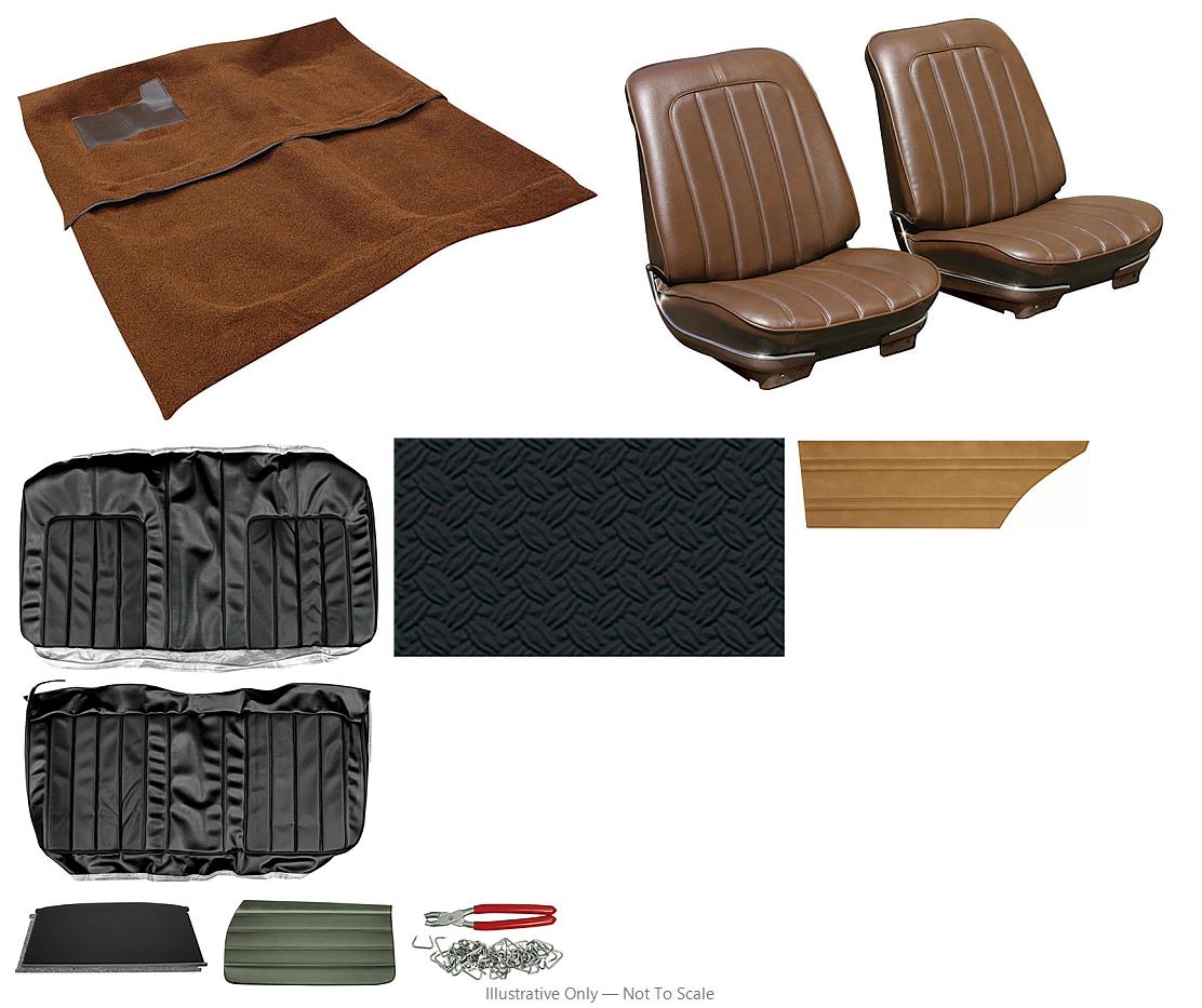 Photo of Interior Kit, 1970 Skylark (Custom) Stage I, SB w/o AR, Coupe, PUI