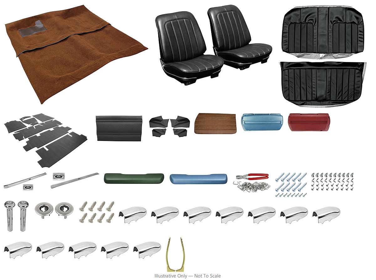 Photo of Interior Kit, 1970 Skylark Stage II, Buckets, Convertible PW, Legendary