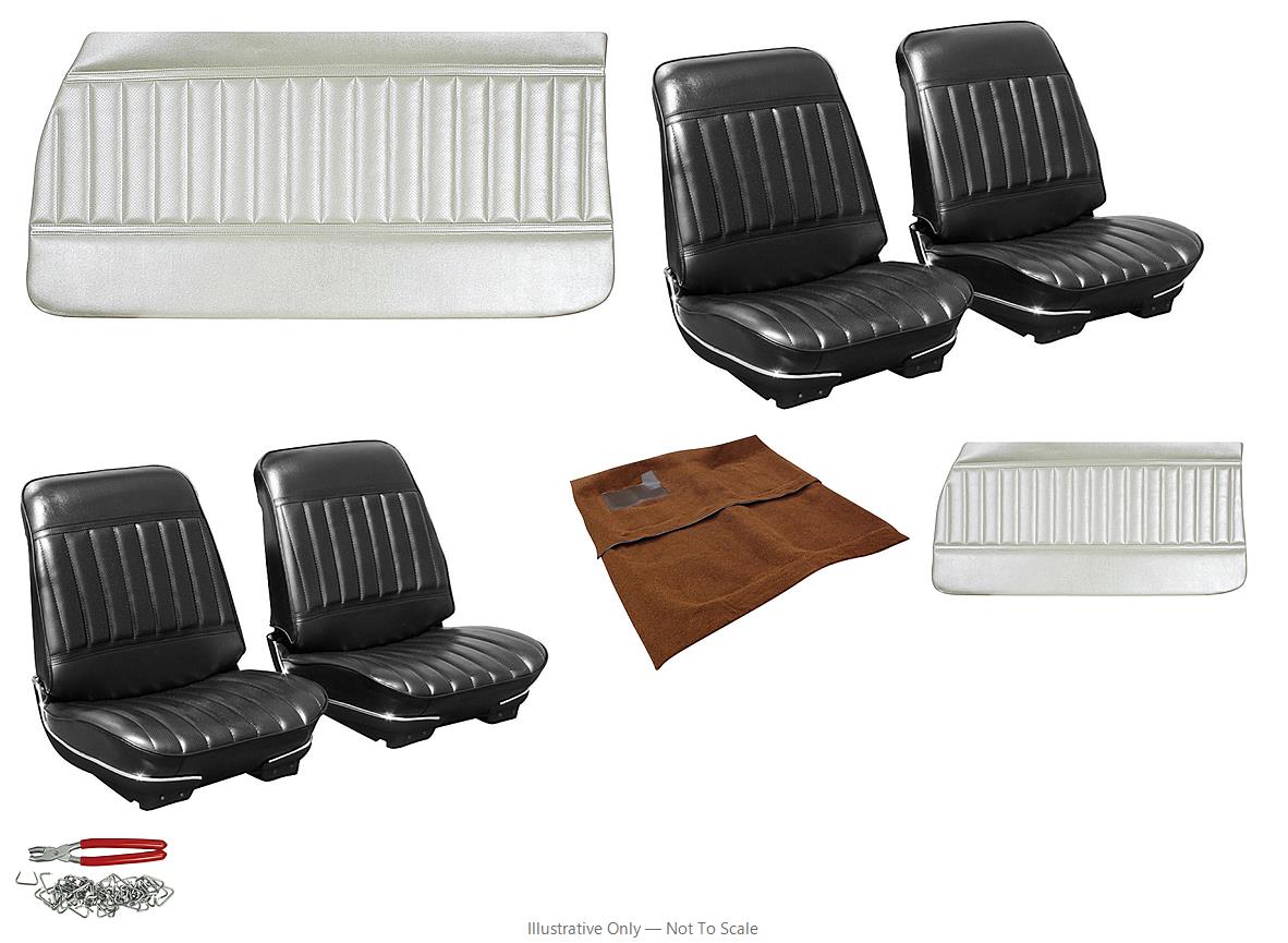 Photo of Interior Kit, 1971-72 Skylark Stage I, Buckets, Convertible, Legendary