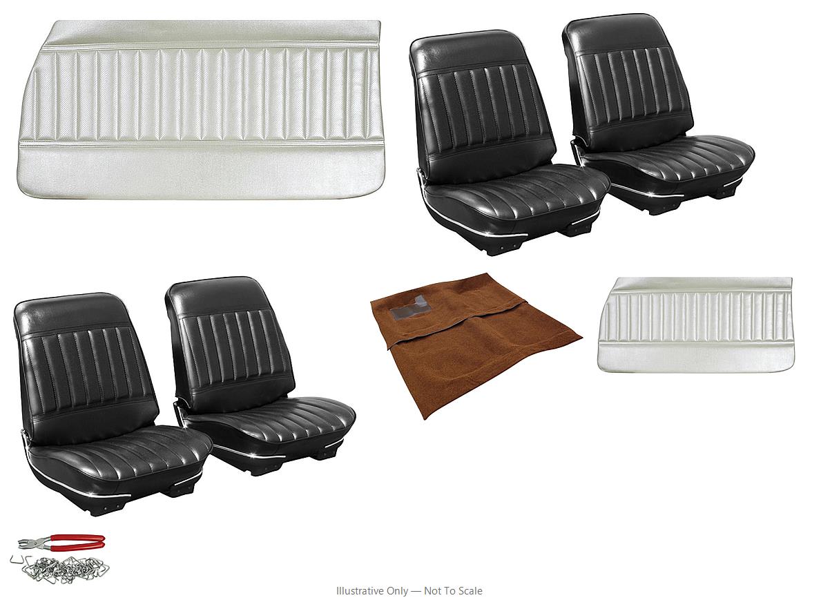 Photo of Interior Kit, 1971-72 Skylark (Custom) Stage I, SB w/o AR, Convertible, Lgd