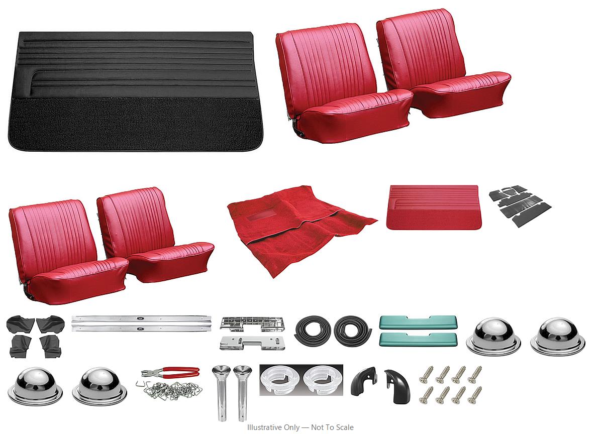 Photo of Interior Kit, 1965 Cutlass Stage II, BKTS, Holiday/442 Convertible, Distinctive