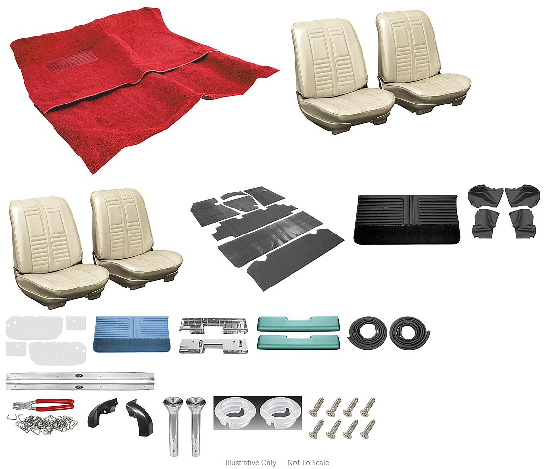 Photo of Interior Kit, 1966 Cutlass Holiday, Stage II, Bench, Convertible, Legendary