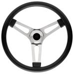 Steering Wheel, GT Perf., GT3 Comp, Pol Alum. Symmetrical 15" Foam, 1-1/2" Dish