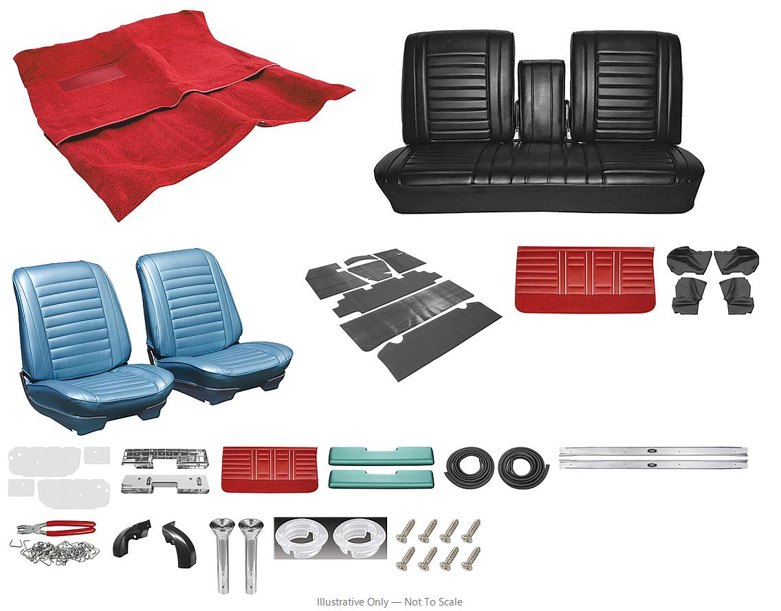 Photo of Interior Kit, 1967 Cutlass Holiday, Stage II, Bench, Convertible, Legendary