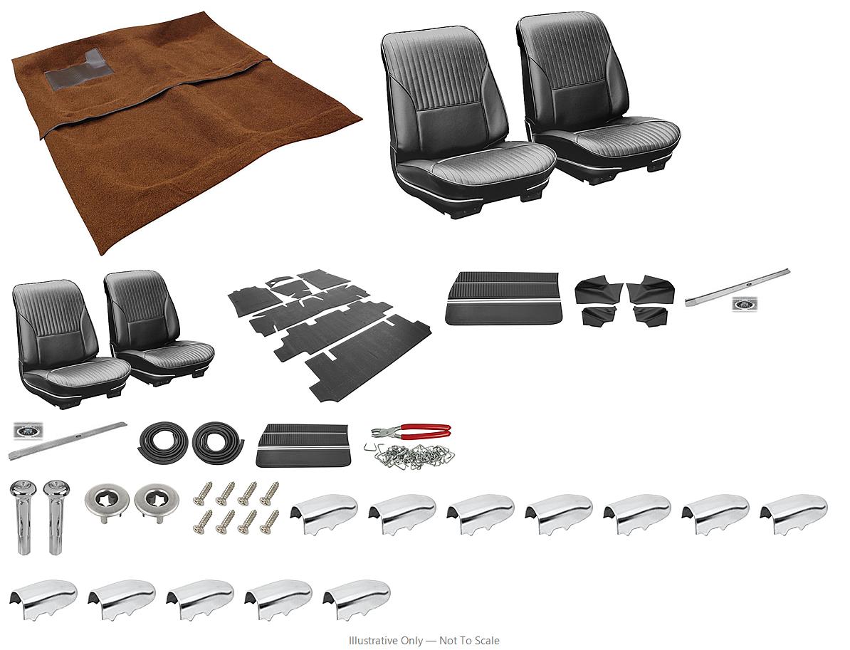 Photo of Interior Kit, 1968 Cutlass/442, Stage II, Buckets, Convertible DI