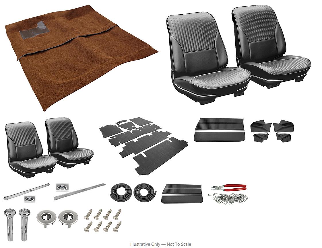 Photo of Interior Kit, 1968 Cutlass/442, Stage II, Bench, Convertible DI