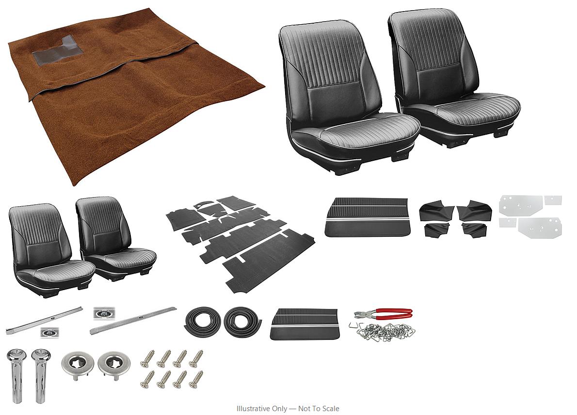 Photo of Interior Kit, 1968 Cutlass/442 Stage II, Bench, Convertible LEG