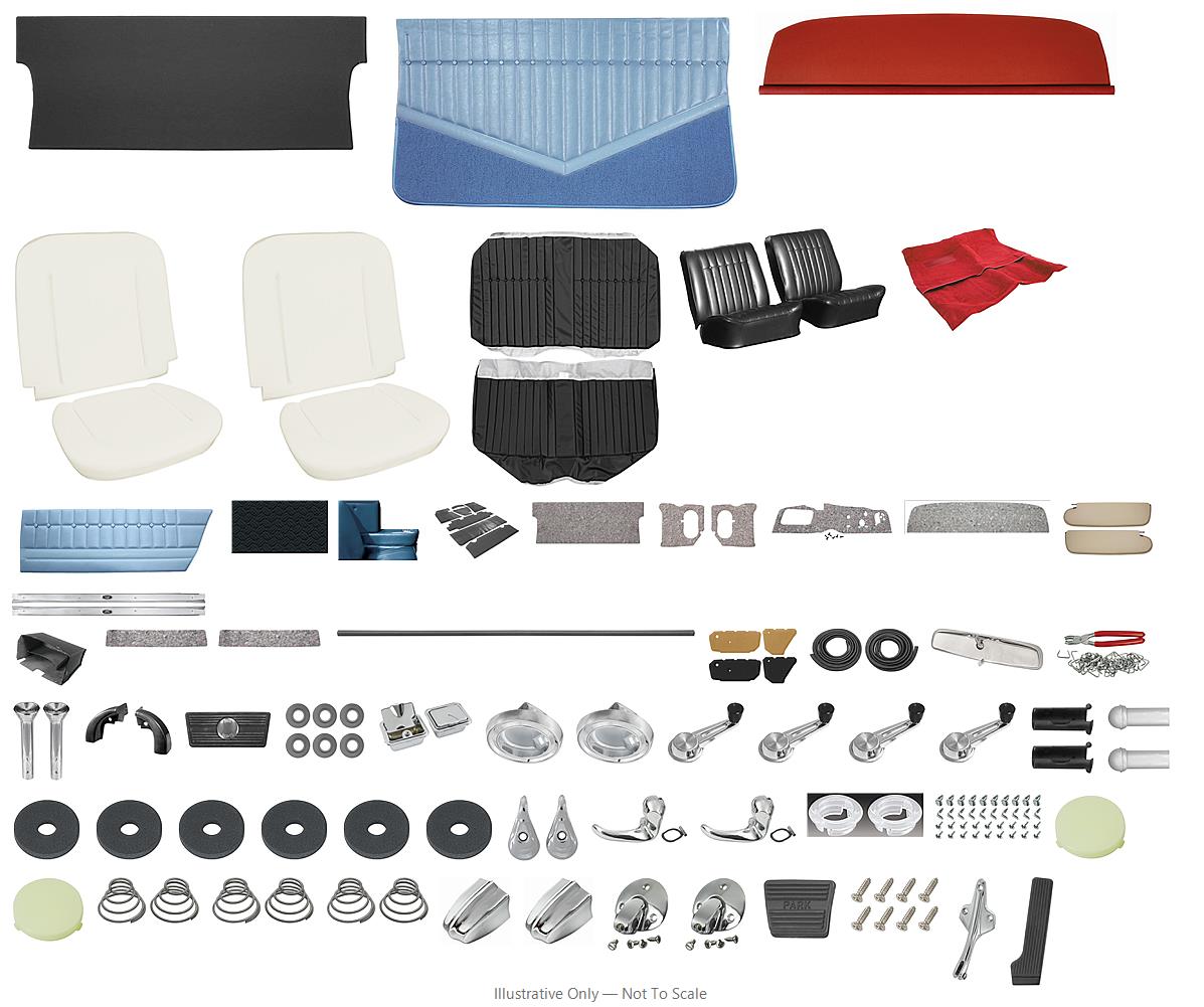 Photo of Interior Kit, 1964 Skylark Stage IV, Buckets, Coupe-LEGENDARY