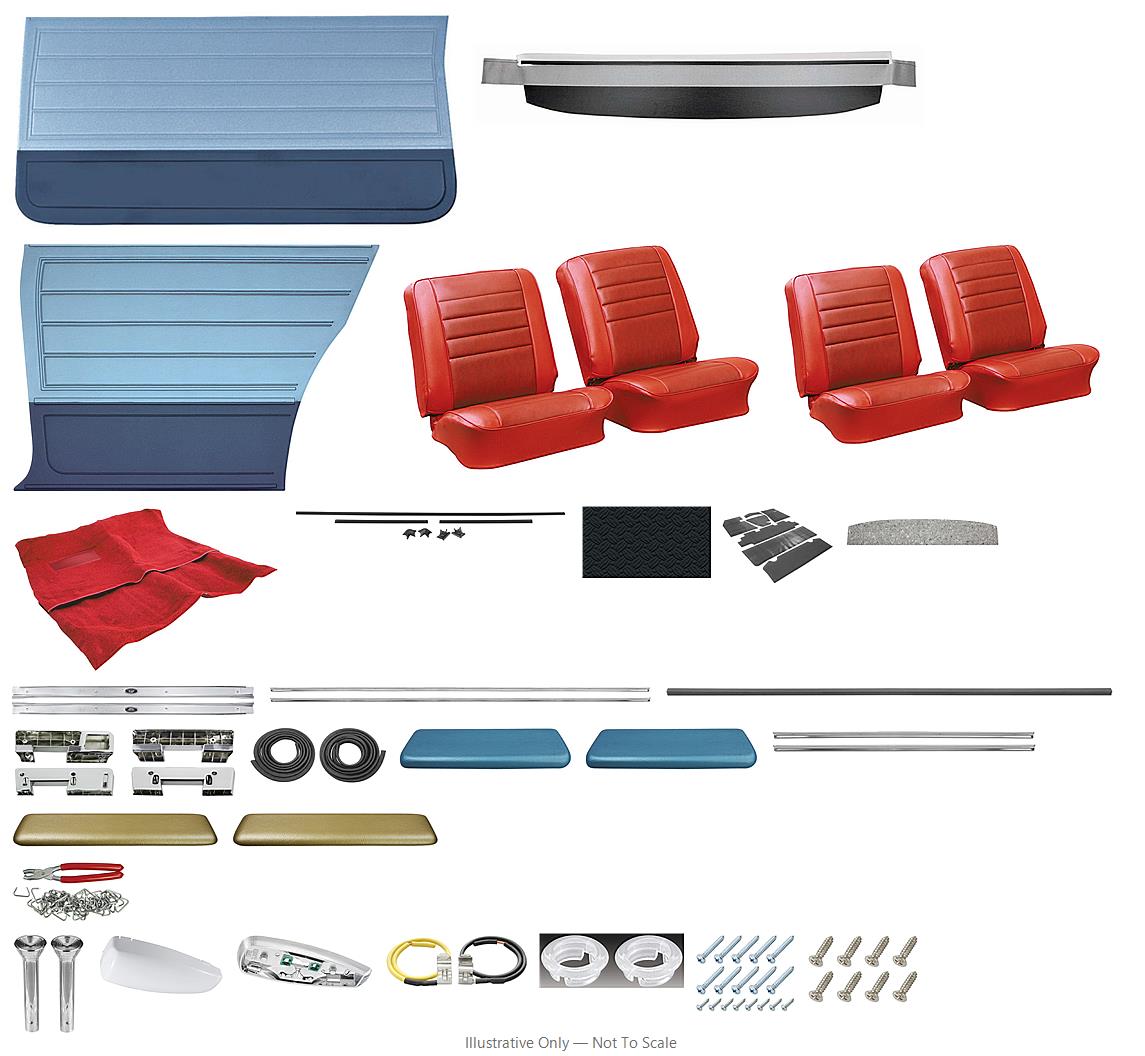 Photo of Interior Kit, 1965 Chevelle Stage II, Split Bench, Coupe-PUI