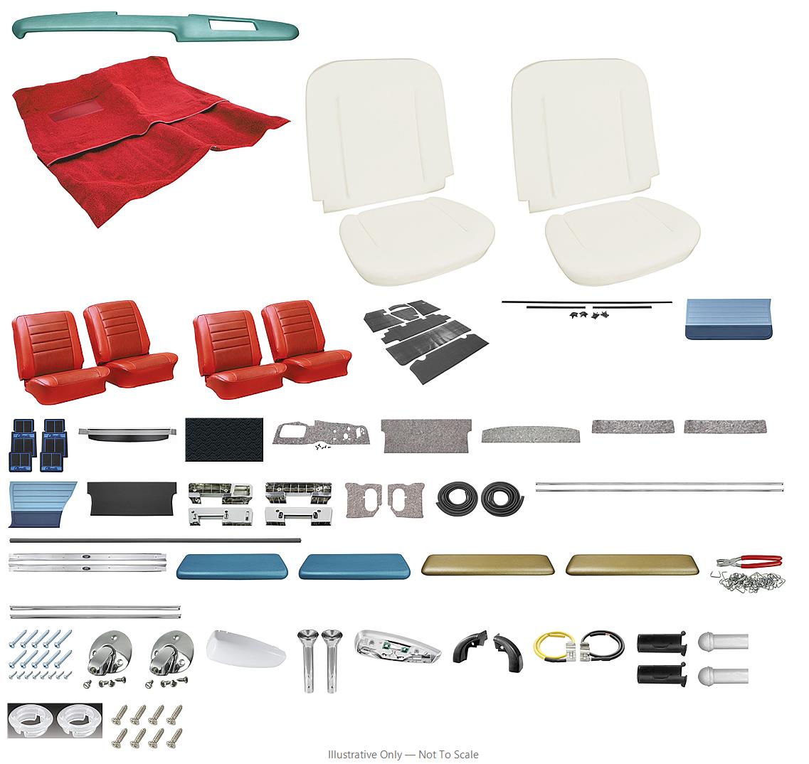 Photo of Interior Kit, 1965 Chevelle Stage III, Buckets, Coupe-PUI