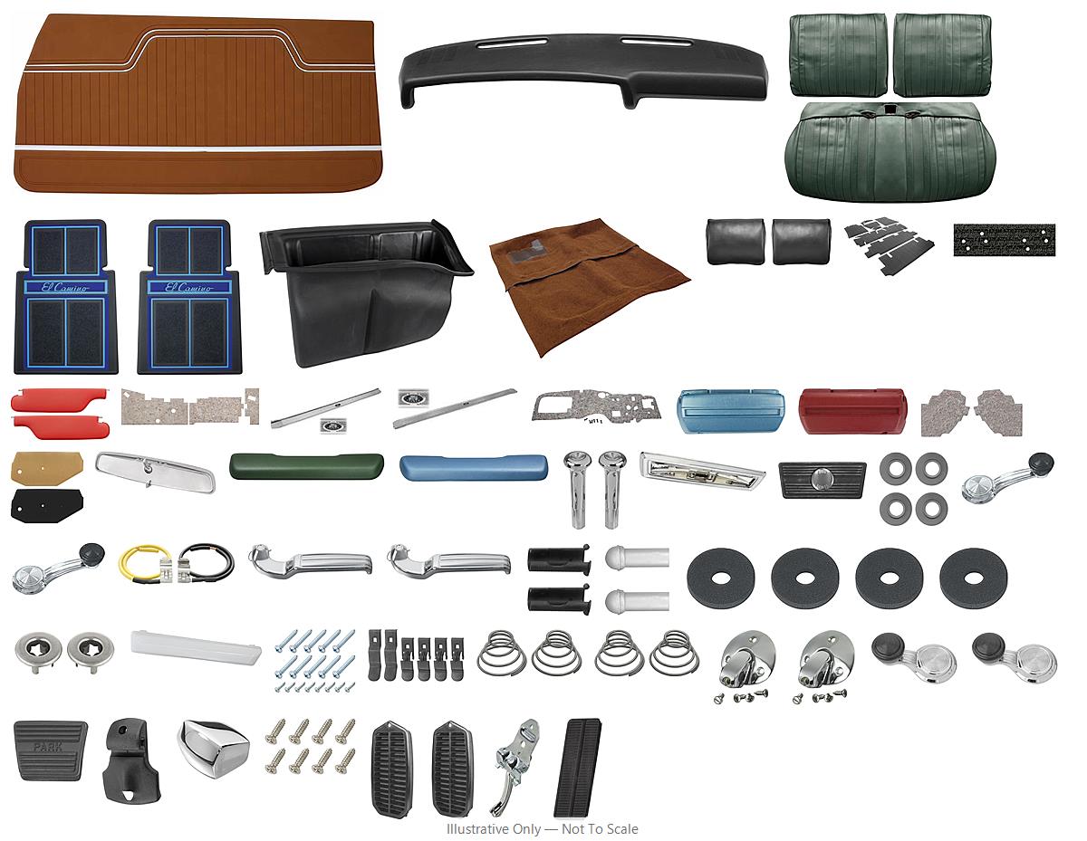 Photo of Interior Kit, 1970 El Camino Stage IV, Split Bench, Legendary
