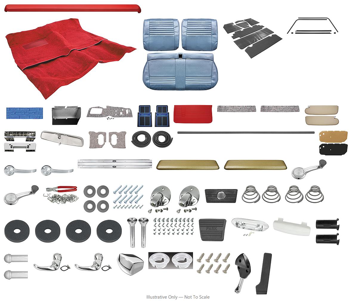 Photo of Interior Kit, 1967 El Camino Stage IV, Split Bench, LEG