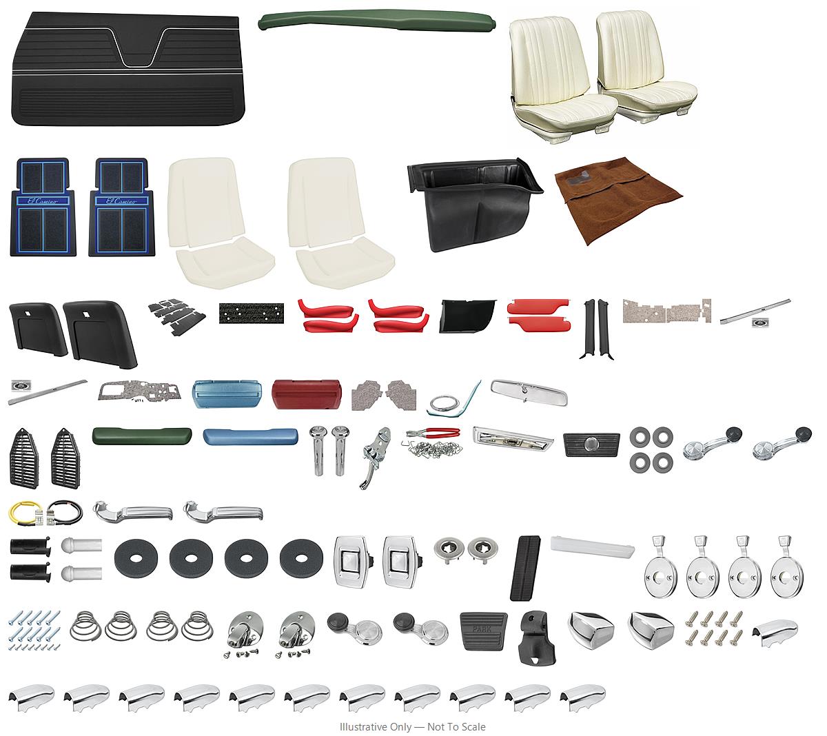 Photo of Interior Kit, 1969 El Camino Stage IV, Buckets DI