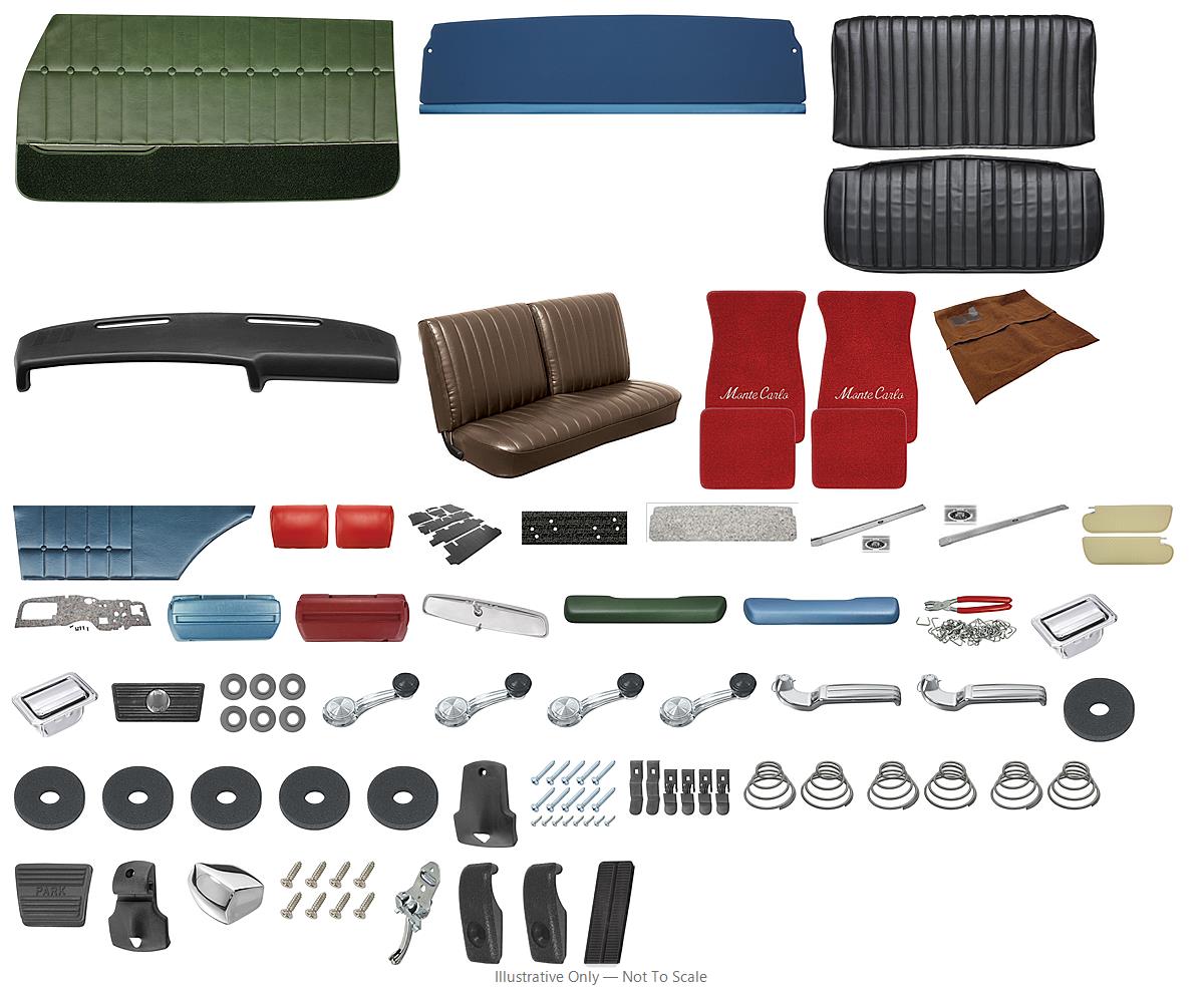 Photo of Interior Kit, 1971-72 Monte Carlo Stage IV, Bench, PUI