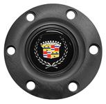 Horn Button, VSW S6-Series, Flat Gel w/Cadillac Crest & Wreath Emblem