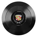 Horn Button, VSW S9-Series, Billet w/Cadillac Crest & Wreath Emblem
