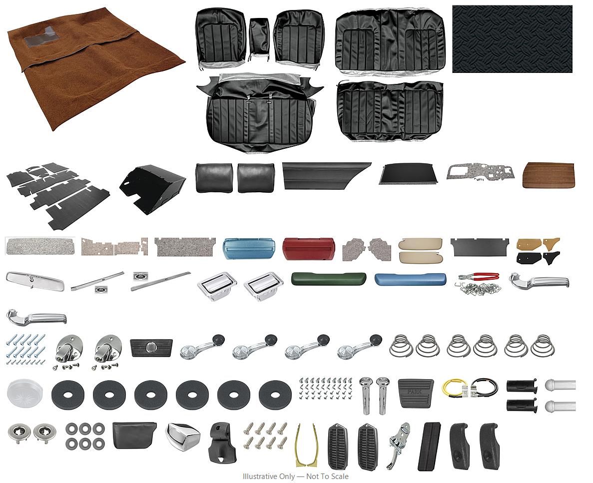 Photo of Interior Kit, 1970 Skylark (Custom) Stage IV, SB w/ AR, Coupe, Legendary
