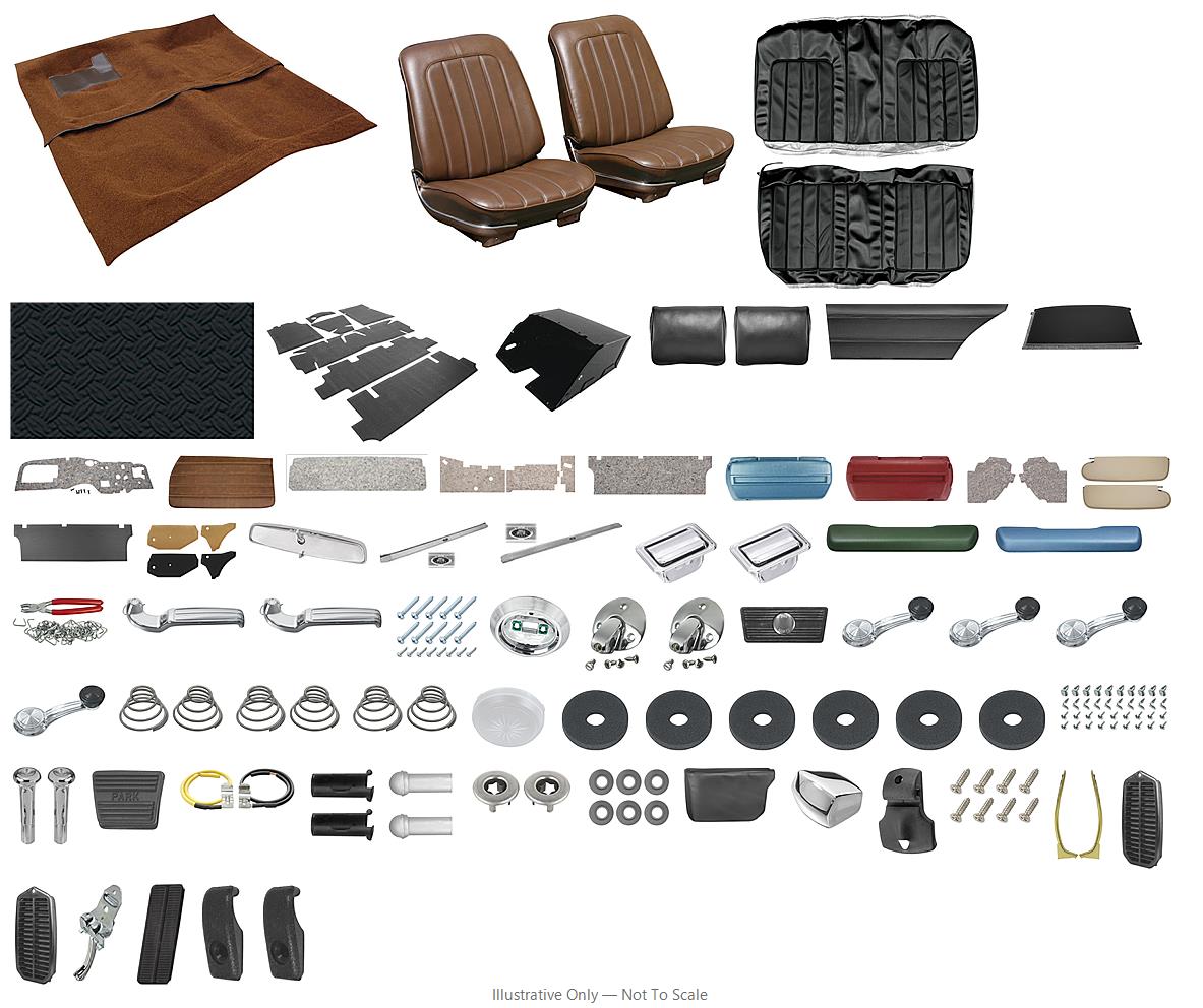 Photo of Interior Kit, 1970 Skylark (Custom) Stage IV, SB w/o AR, Coupe, Legendary