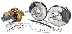 Disc Brake Set, Front, 1964-66 A-Body, Drop Spindle, Std. Booster, 11" Rotors