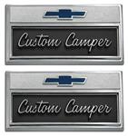 Emblems, Fender, Custom Camper, 1968-69 Chevrolet Truck