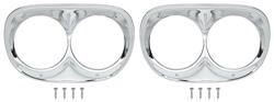 Headlight Bezels, 1958-59 Chevrolet/GMC Truck, w/Screws