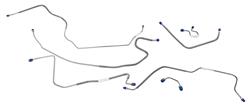 Brake Line Set, Front, 1971-72 K10/K1500 4WD, Power Brakes, 7pc