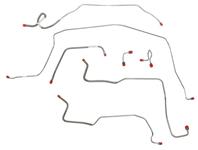 Brake Line Set, Front, 1971-72 C10/C1500, 2WD, Standard Brakes, 7pc