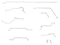 Brake Line Set, Complete, 1967-69 C10/C1500 LB, Outboard, Standard w/Coil Spring