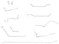 Brake Line Set, Complete, 1971 C10/C1500 LB, Outboard, Power w/Coil Spring
