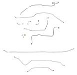 Brake Line Set, Complete, 1967-70 C10/C1500, Long Bed w/Rr Coil, PWR, 2WD