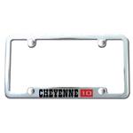 License Plate Frame, Cheyenne 10, 4 Hole