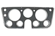 Dash Bezel, 1967-68 GM Truck & Suburban, 7 Gauge, Black With Chrome