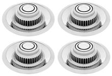 Hub Caps, 1964-77 Chevrolet, Rally Wheel, Short 2-3/4", Chromed Plastic
